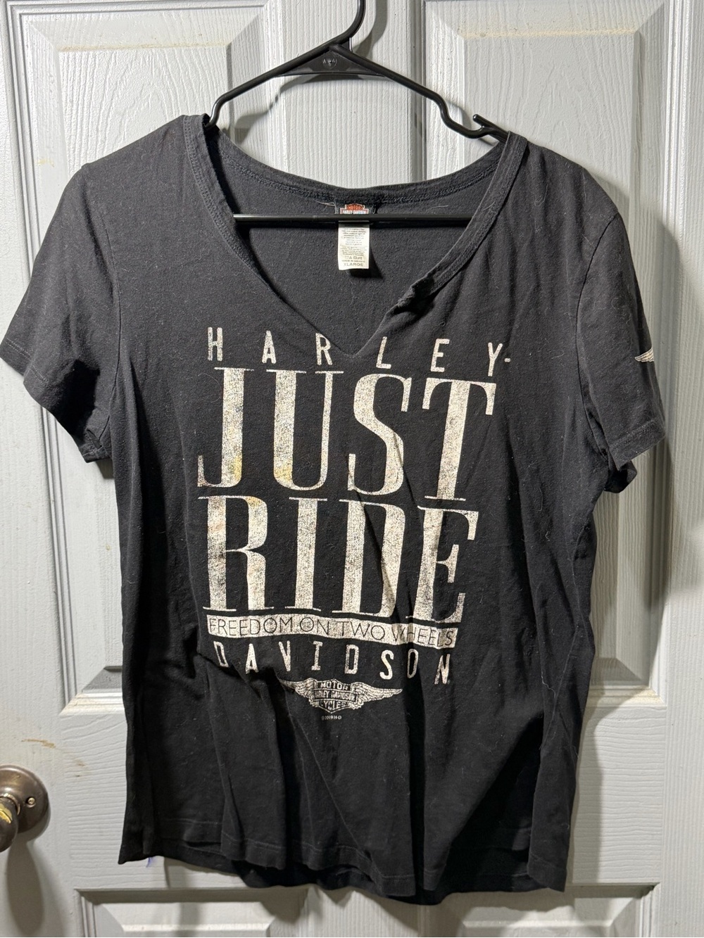Harley-Davidson Black Women's 'Just Ride' Graphic Tee